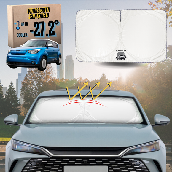 Front Windscreen Sun Shade for Kia Soul 2014 - 2019 - Standard 150 x 85 cm