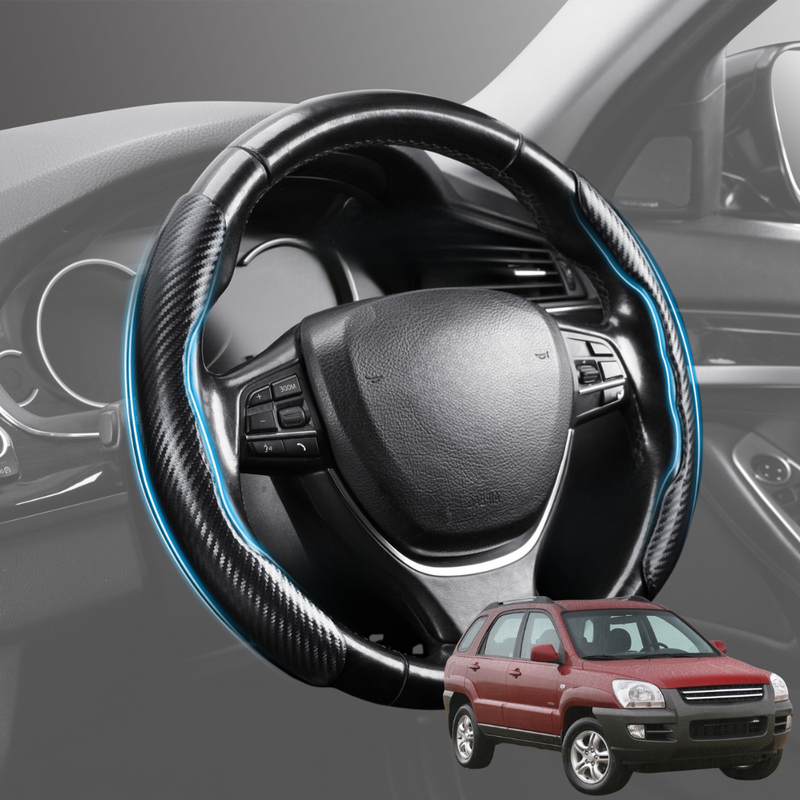 Segmented Steering Wheel Cover for Kia Sportage 2005 - 2010 KM - Universal Size