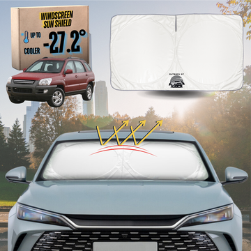 Front Windscreen Sun Shade for Kia Sportage 2005 - 2010 KM - Standard 150 x 85 cm