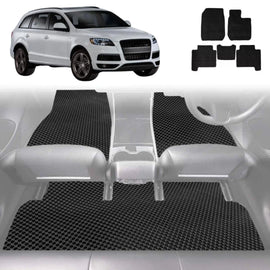 6D Diamond Car Floor Mats for Audi Q7 SQ7 2005 - 2015 4L - Custom-Fit Carpet Liner