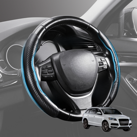Segmented Steering Wheel Cover for Audi Q7 SQ7 2005 - 2015 4L - Universal Size