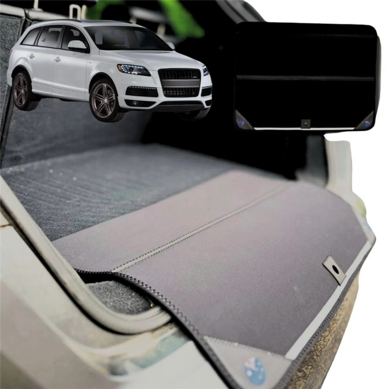 Rear Cargo Boot Bumper Protector for Audi Q7 SQ7 2005 - 2015 4L - XL (98 x 55) - Black