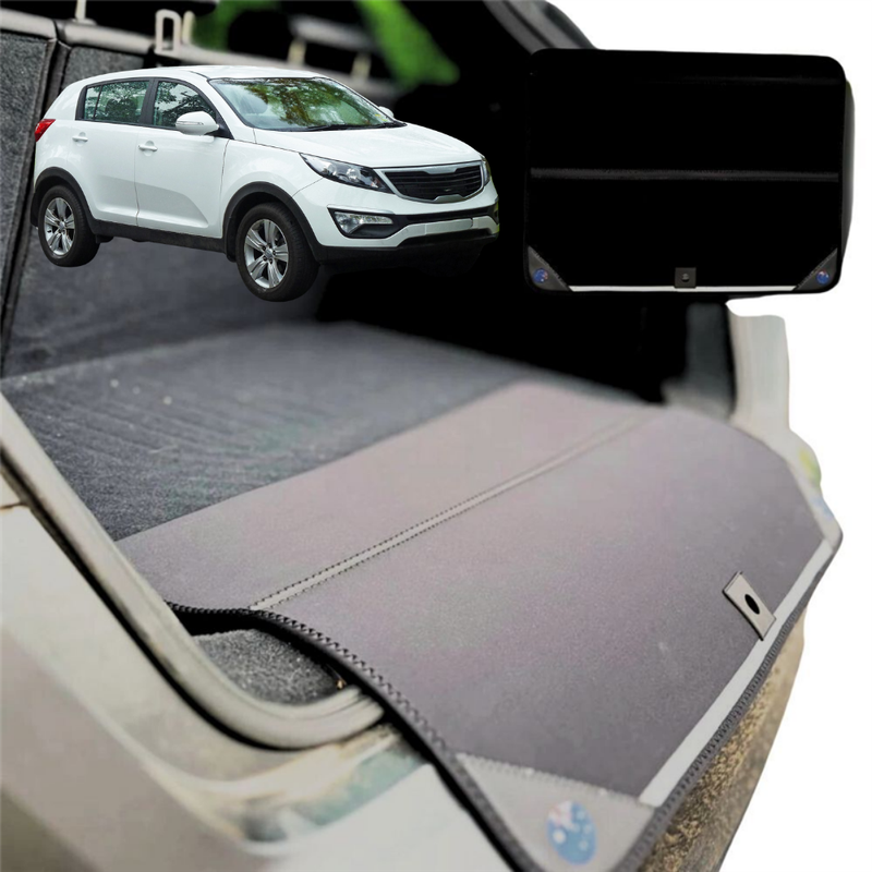 Rear Cargo Boot Bumper Protector for Kia Sportage 2010 - 2015 - XL (98 x 55) - Black