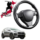Black Samurai Segmented Steering Wheel Cover for Kia Sportage 2016 - 2021 (QL)-1