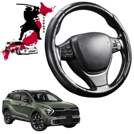 Black Samurai Segmented Steering Wheel Cover for Kia Sportage 2021 - Current (NQ5)