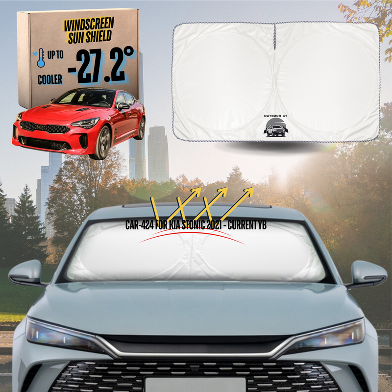 Front Windscreen Sun Shade for Kia Stinger 2017 - Current CK - Standard 150 x 85 cm