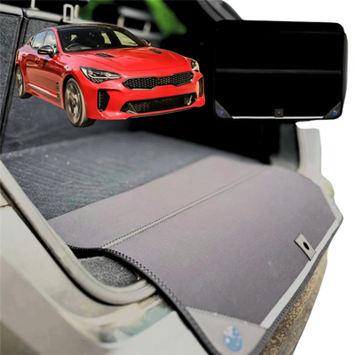 Rear Cargo Boot Bumper Protector for Kia Stinger 2017 - Current CK - Standard (72 x 55) - Black