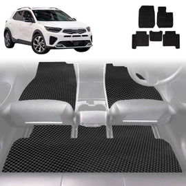 6D Diamond Car Floor Mats for Kia Stonic 2021 - Current YB - Custom-Fit Carpet Liner