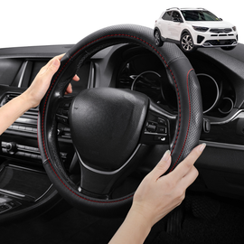 Steering Wheel Cover Pro Extra Layer for Kia Stonic 2021 - Current YB - Breathable & Anti-Slip - Circle 38 cm