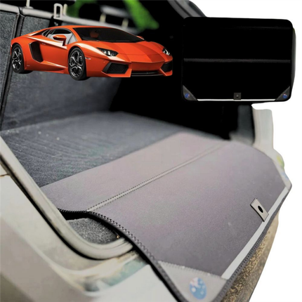 Rear Cargo Boot Bumper Protector for Lamborghini Aventador 2011 - Current - Standard (72 x 55) - Black