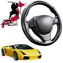 Black Samurai Segmented Steering Wheel Cover for Lamborghini Gallardo 2003 - 2014-1