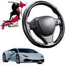 Black Samurai Segmented Steering Wheel Cover for Lamborghini Huracan 2014 - Current-1
