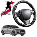 Black Samurai Segmented Steering Wheel Cover for Audi Q7 SQ7 2015 - Current 4M-1