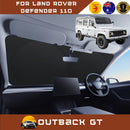 Front Windscreen Sun Shade for Land Rover Defender 110 1990 - 2007 - Standard 150 x 85 cm - Black-1