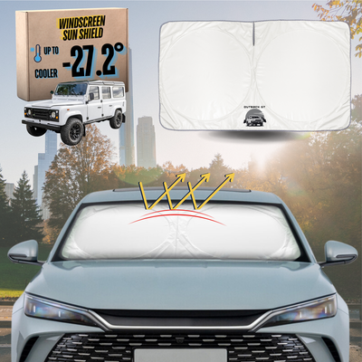 Front Windscreen Sun Shade for Land Rover Defender 110 1990 - 2007 - Standard 150 x 85 cm