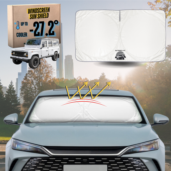 Front Windscreen Sun Shade for Land Rover Defender 110 1990 - 2007 - Standard 150 x 85 cm