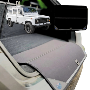 Rear Cargo Boot Bumper Protector for Land Rover Defender 110 1990 - 2007 - XL (98 x 55) - Black