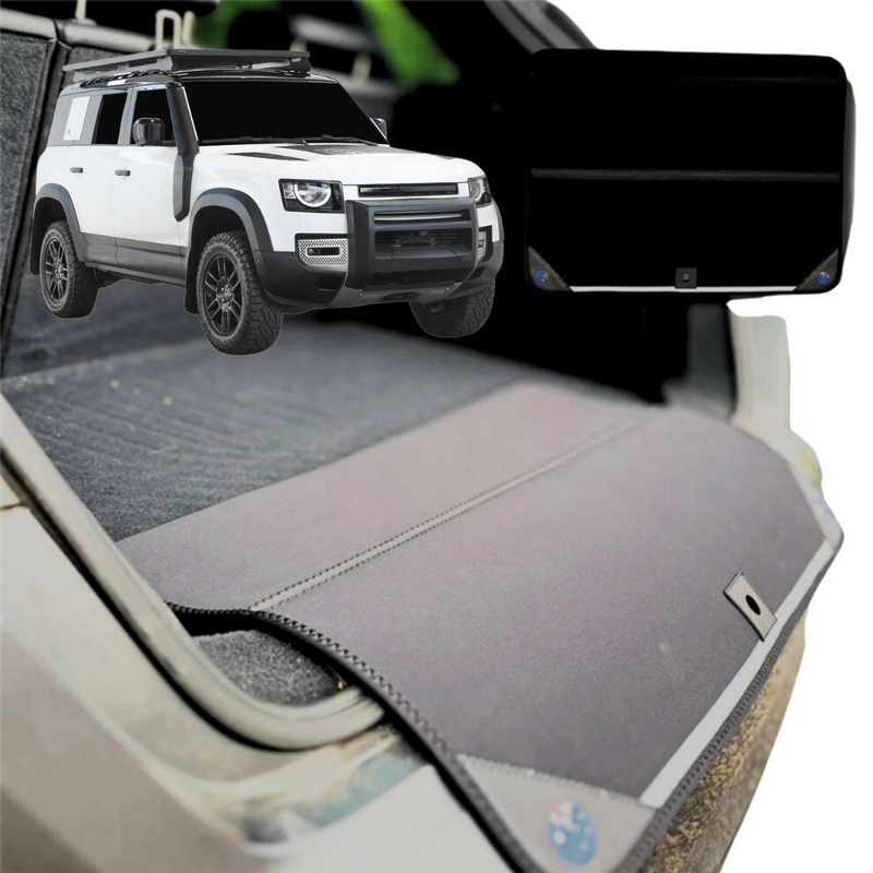 Rear Cargo Boot Bumper Protector for Land Rover Defender 110 2020 - Current L663 - XL (98 x 55) - Black