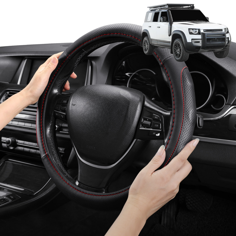 Steering Wheel Cover Pro Extra Layer for Land Rover Defender 110 2020 - Current L663 - Breathable & Anti-Slip - Circle 38 cm