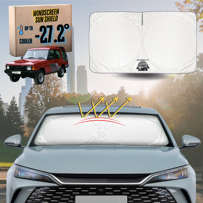 Front Windscreen Sun Shade for Land Rover Discovery 1989 - 1998 (Series I/D1) - Standard 150 x 85 cm