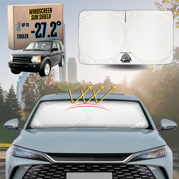 Front Windscreen Sun Shade for Land Rover Discovery 2004 - 2009 (D3) - Standard 150 x 85 cm
