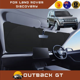 Front Windscreen Sun Shade for Land Rover Discovery 2009 - 2017 (D4) - Standard 150 x 85 cm - Black