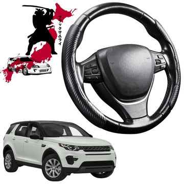 Black Samurai Segmented Steering Wheel Cover for Land Rover Discovery Sport 2019 - Current