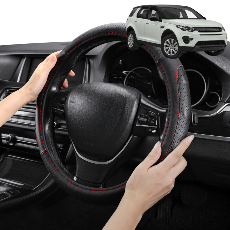 Steering Wheel Cover Pro Extra Layer for Land Rover Discovery Sport 2019 - Current - Breathable & Anti-Slip - Circle 38 cm