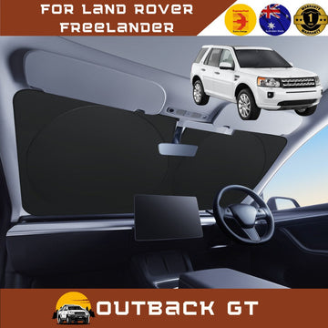 Front Windscreen Sun Shade for Land Rover Freelander 2014 - Current L359 - XL 160 x 98 cm - Black