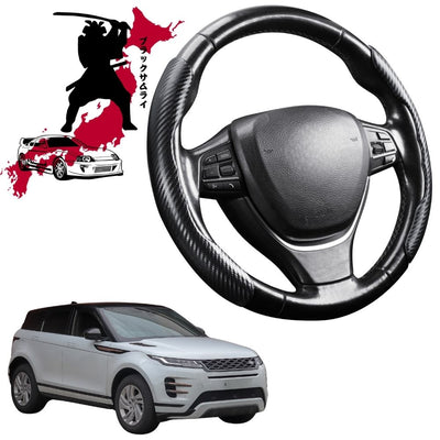 Black Samurai Segmented Steering Wheel Cover for Land Rover Range Rover Evoque 2010 - 2018 L538, L551