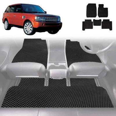 6D Diamond Car Floor Mats for Land Rover Range Rover Sport 2005 - 2013 L320 - Custom-Fit Carpet Liner