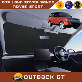 Front Windscreen Sun Shade for Land Rover Range Rover Sport 2005 - 2013 L320 - Standard 150 x 85 cm - Black
