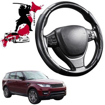 Black Samurai Segmented Steering Wheel Cover for Land Rover Range Rover Sport 2014 - 2021 L494