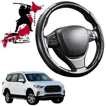Black Samurai Segmented Steering Wheel Cover for LDV D90 2017 - 2024