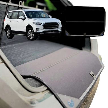 Rear Cargo Boot Bumper Protector for LDV D90 2017 - 2024 - XL (98 x 55) - Black