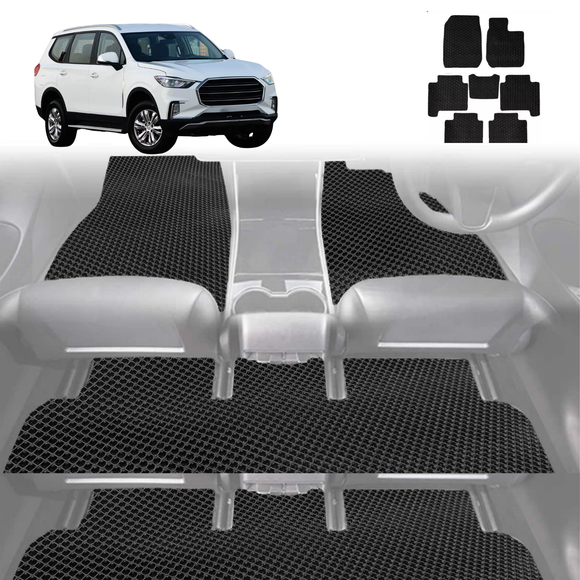 6D Diamond Car Floor Mats for LDV D90 2017 - 2024 - Custom-Fit Carpet Liner