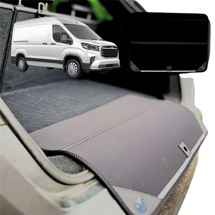 Rear Cargo Boot Bumper Protector for LDV Deliver 9 Cab 2019 - Current - XL (98 x 55) - Black