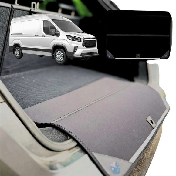 Rear Cargo Boot Bumper Protector for LDV Deliver 9 Cab 2019 - Current - XL (98 x 55) - Black