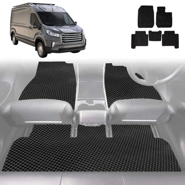 6D Diamond Car Floor Mats for LDV Deliver 9 Van 2019 - Current - Custom-Fit Carpet Liner