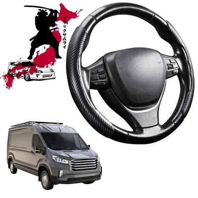 Black Samurai Segmented Steering Wheel Cover for LDV Deliver 9 Van 2019 - Current