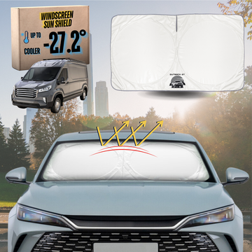 Front Windscreen Sun Shade for LDV Deliver 9 Van 2019 - Current - XL 160 x 100 cm
