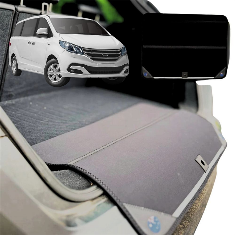 Rear Cargo Boot Bumper Protector for LDV G10 People Mover 2015 - Current (9 seater) - Standard (72 x 55) - Black