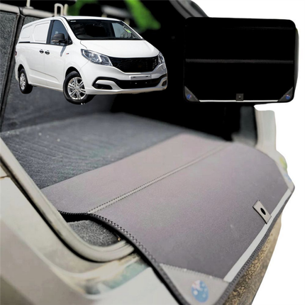 Rear Cargo Boot Bumper Protector for LDV G10 Van 2015 - Current SV7A, SV7C - XL (98 x 55) - Black