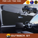 Front Windscreen Sun Shade for LDV T60 Max 2017 - Current T60 Pro - Standard 150 x 85 cm - Black-1