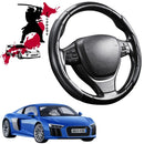 Black Samurai Segmented Steering Wheel Cover for Audi R8 2015 - 2020-1
