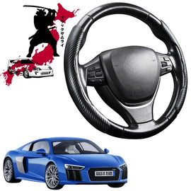 Black Samurai Segmented Steering Wheel Cover for Audi R8 2015 - 2020
