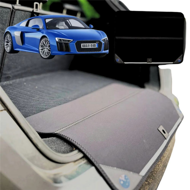 Rear Cargo Boot Bumper Protector for Audi R8 2015 - 2020 - Standard (72 x 55) - Black
