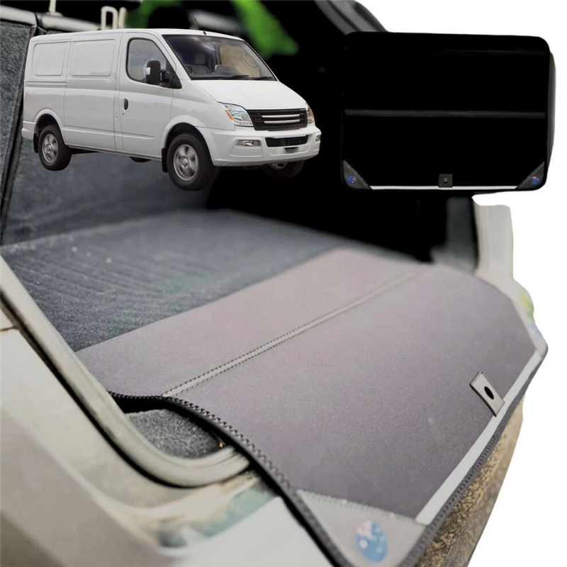 Rear Cargo Boot Bumper Protector for LDV V80 Van 2013 - Current - XL (98 x 55) - Black