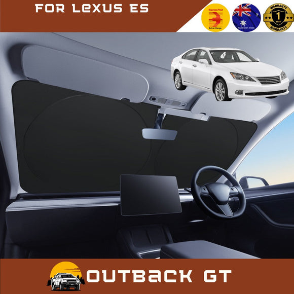 Front Windscreen Sun Shade for Lexus ES 2012 - 2018 60R - Standard 150 x 85 cm - Black