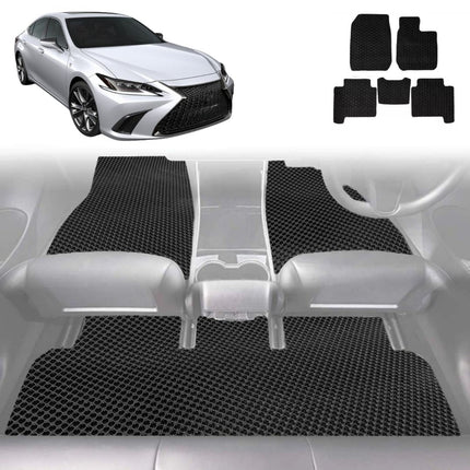 6D Diamond Car Floor Mats for Lexus ES 2019 - Current 70R - Custom-Fit Carpet Liner